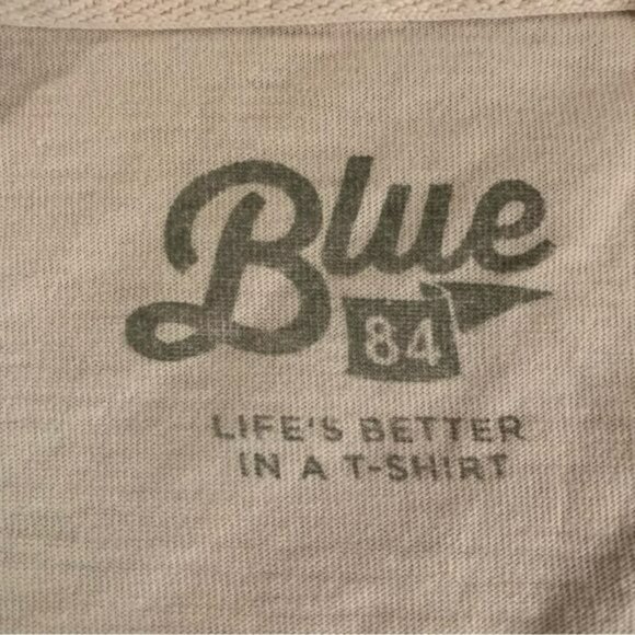 Blue 84 Key Largo pastel pink long sleeve graphic Tshirt men’s size L - Picture 7 of 9